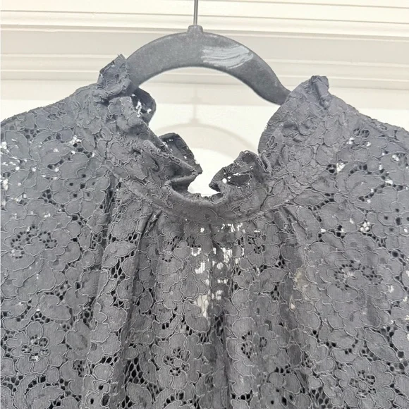 J. Crew Charcoal Lace Long Sleeve Dress - Picture 5 of 12